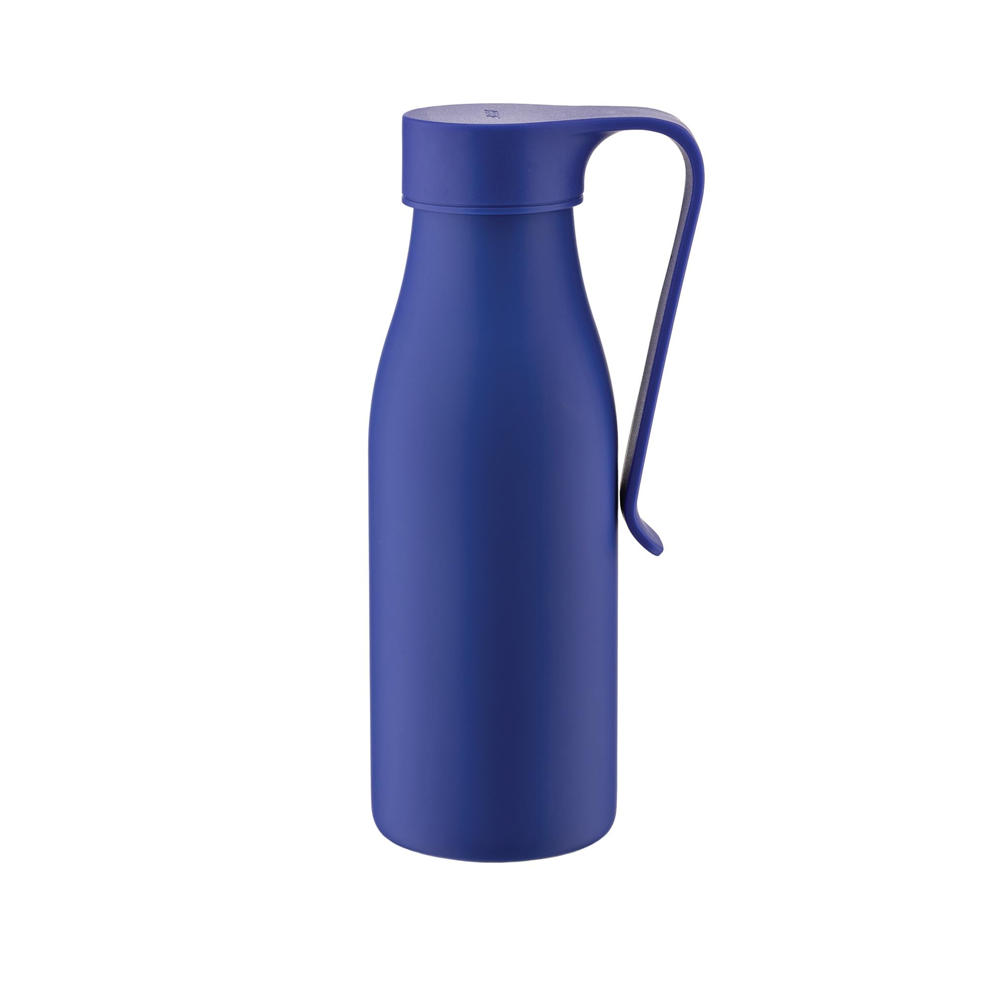 Alessi Away AST01 DAZ  Double Walled Thermos Flask with Infuser and Filter, Coloured 18/10 Stainless Steel, 500 ml, Blue