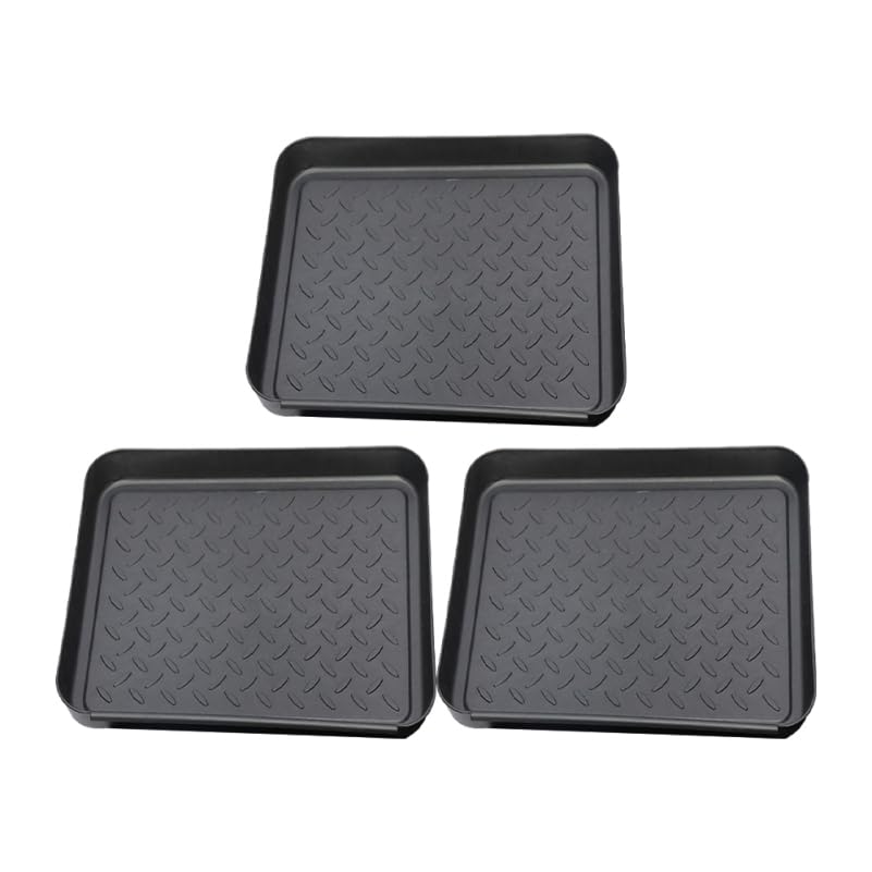 DIYEAH 3pcs Shoes Boot Tray Multi-Function Entryway Mat for Shoes Plants and Pet Bowls Sleek Design Easy to Use for Hallway and 