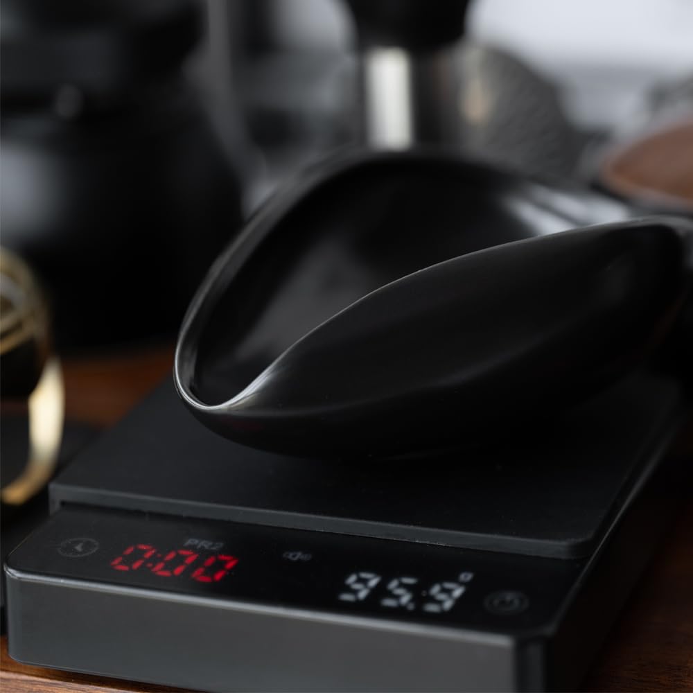 Ulirds Coffee Bean Dosing Cup And Spray Bottle Kit For Espresso,Coffee Bar Accessories,Ceramic Single Dosing Tray For Coffee Or