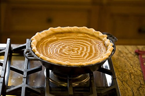 Camp Chef Cast Iron Pie Pan - True-Seasoned Cast Iron Pie Dish For Cooking & Camping Accessories - 10''