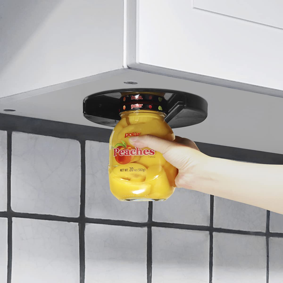 Mojo-Home Under Counter Easy Jar Opener For Weak Hands - New Improved Design With Grip Tape To Prevent Slippage - Easily Twist O