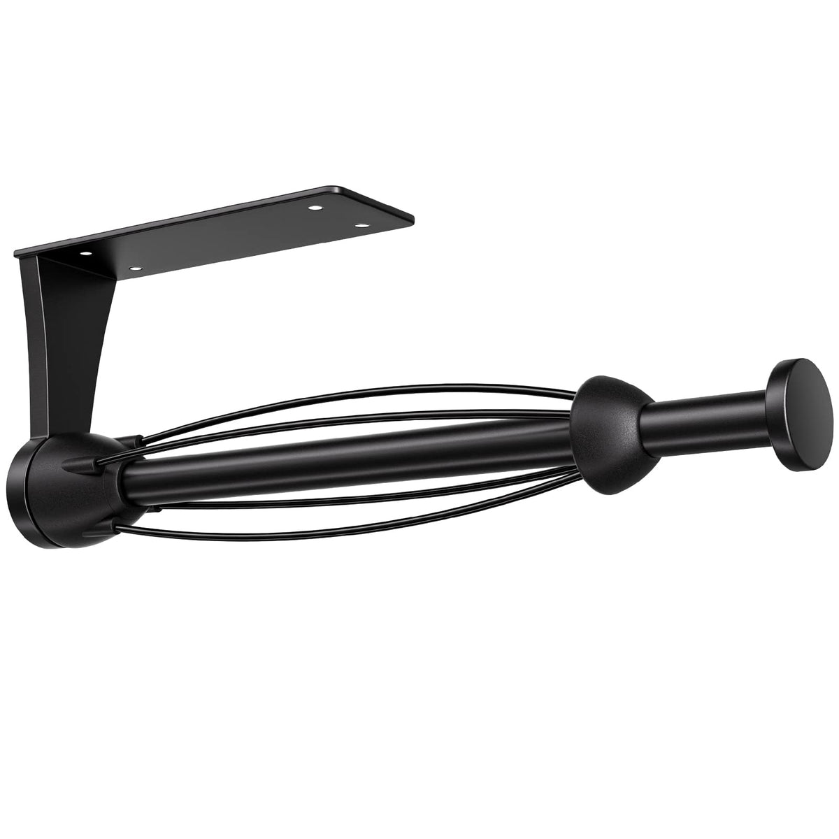 Paper Towel Holder Under Cabinet, Single Hand Operable Wall Mount With Damping Effect, Self-Adhesive Or Drilled For Kitchen Bath