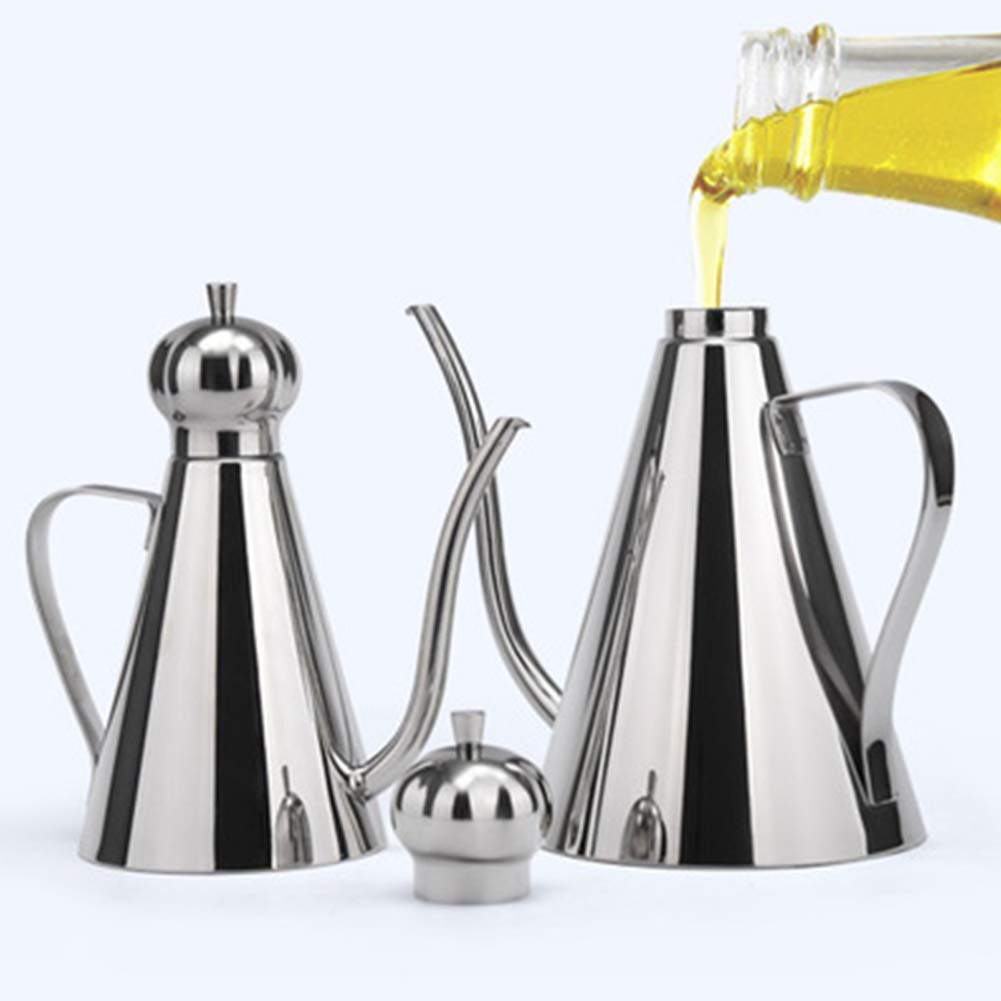 Olive Oil Storage Can, Oil Bottle Stainless Steel, Olive Oil Dispenser Olive Oil Can Storage Container,Vinegar Can Dispenser Pot