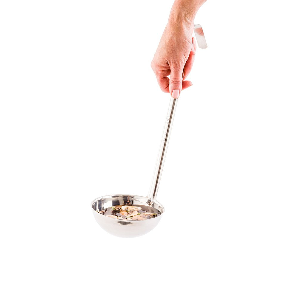 Restaurantware Met Lux 12 Ounce Portion Ladle 1 Multipurpose Portion Serving Spoon - Does Not Corrode Dishwashable Stainless Ste