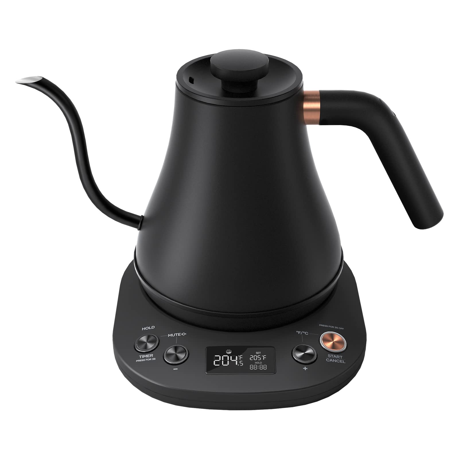Mecity Electric Kettle Gooseneck Pour Over Kettle 1? Temperature Control Quick Heating Water Boiler For Coffee & Tea & Formula A