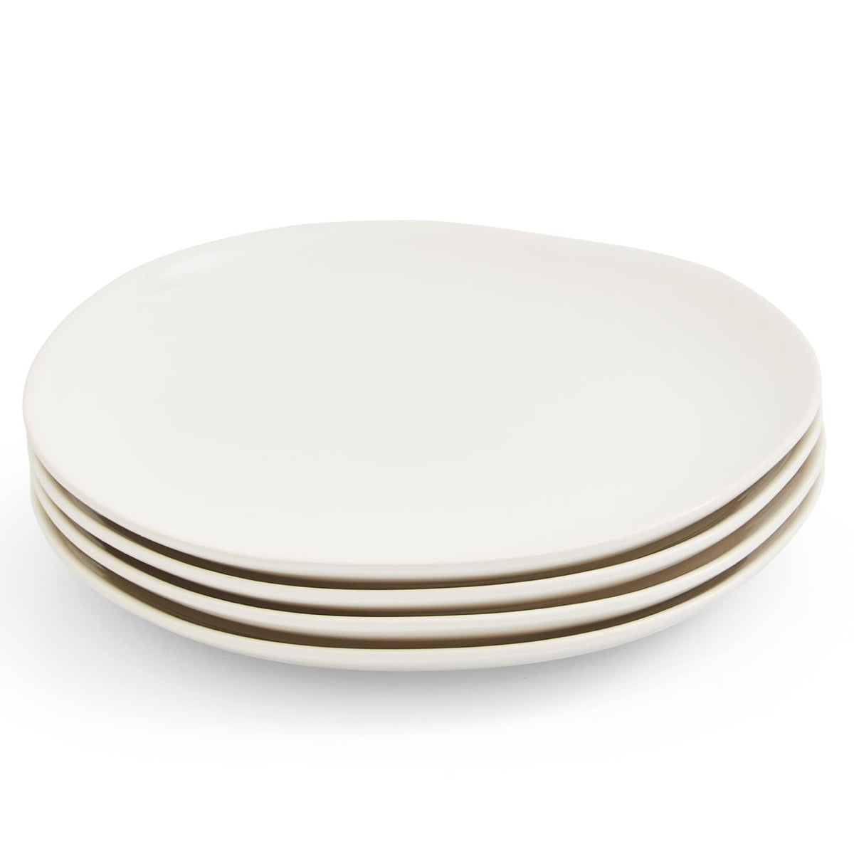 Portmeirion Sophie Conran Arbor Organic Shape Salad Plate | Set Of 4 Plates For Snack, Appetizer, Dessert | Dishwasher, Microwav