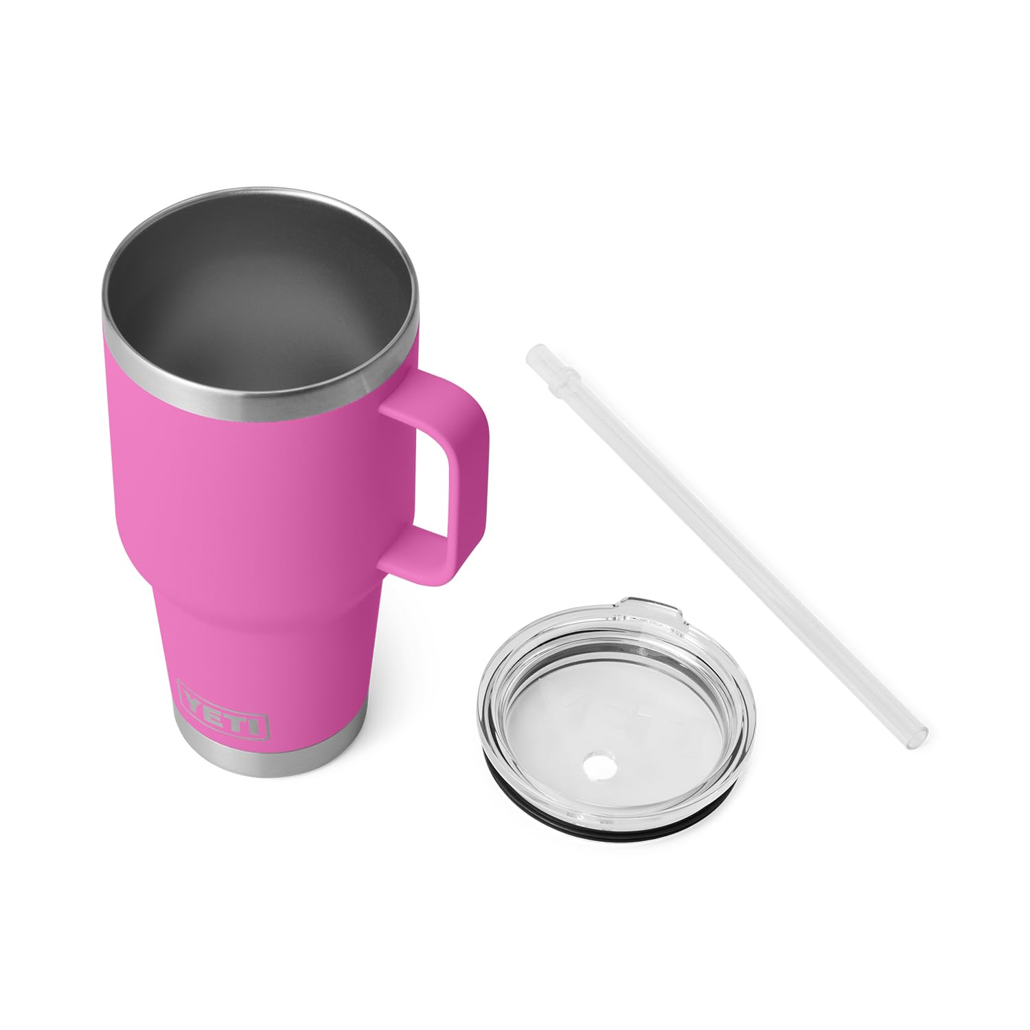 Yeti Rambler 35 Oz Straw Mug, Vacuum Insulated, Stainless Steel, Wildflower Fuchsia