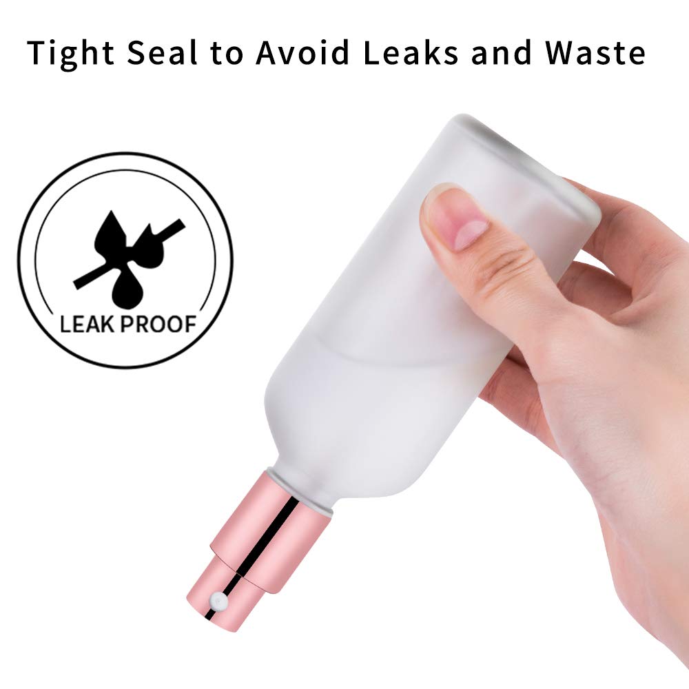 Hydior Small Glass Spray Bottle, Perfume Atomizer, Fine Mist Spray, 3.4Oz, 2 Pack