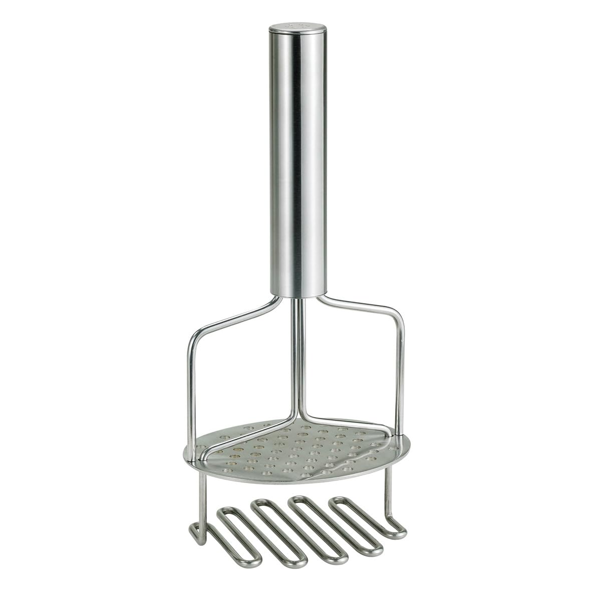Hic Kitchen Dual-Action Potato Masher And Ricer, 18/8 Stainless Steel, Wire Masher With Built-In Ricer Disc
