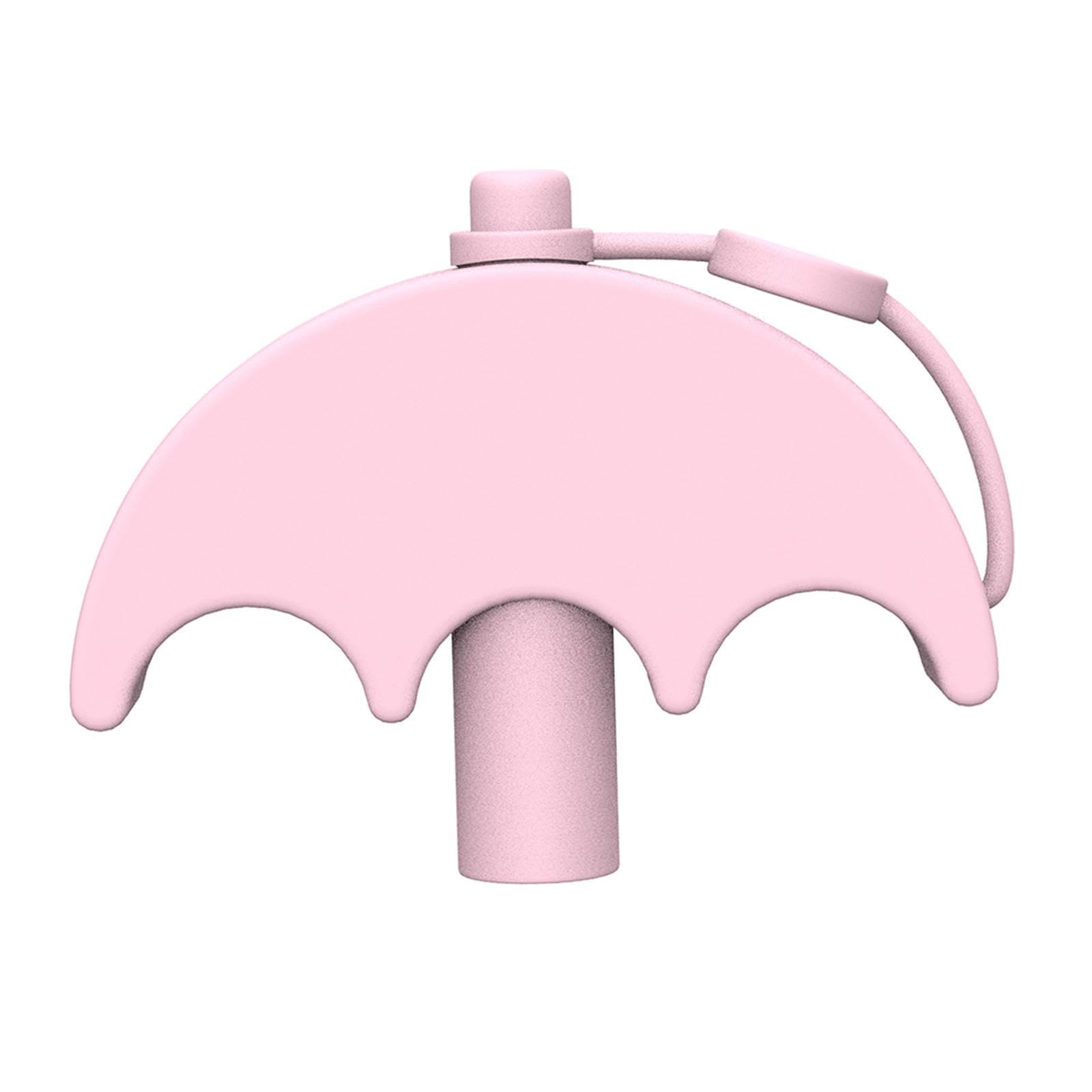 Atorse Straw Cover Caps Reusable Silicone Stopper For Home Outdoor Travel Pink