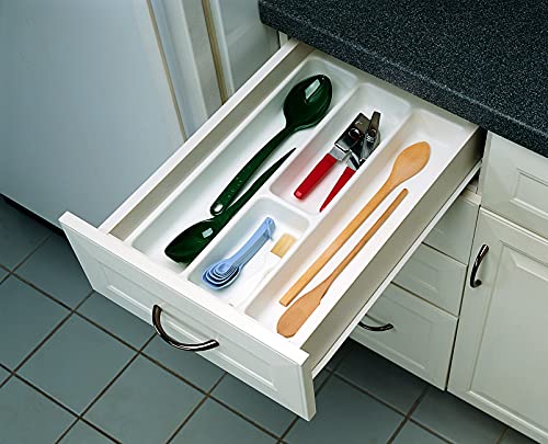 Rev-A-Shelf - GUT-12W-52 - Medium Glossy White Cutlery Tray Drawer Insert