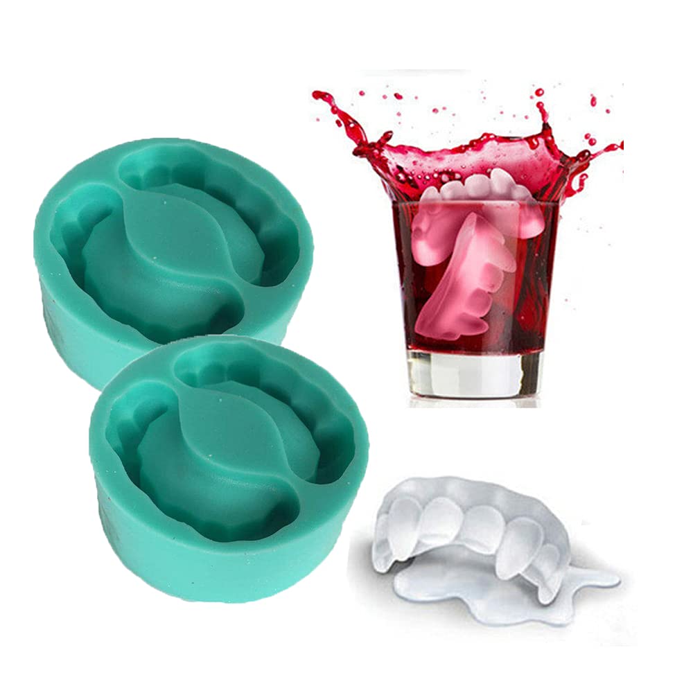 Cestony Vampire Tooth Silicone Molds For Diy Cake Fondant Biscuit Cookies Sugar Pudding Chocolate Hard Candies Dessert Decor