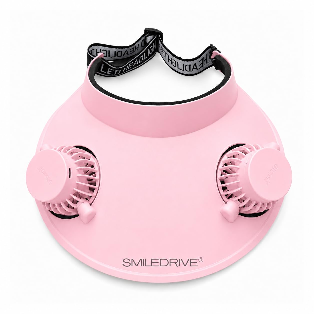 Smiledrive Cooling Fan Cap With Dual Rechargeable Fans | Pink