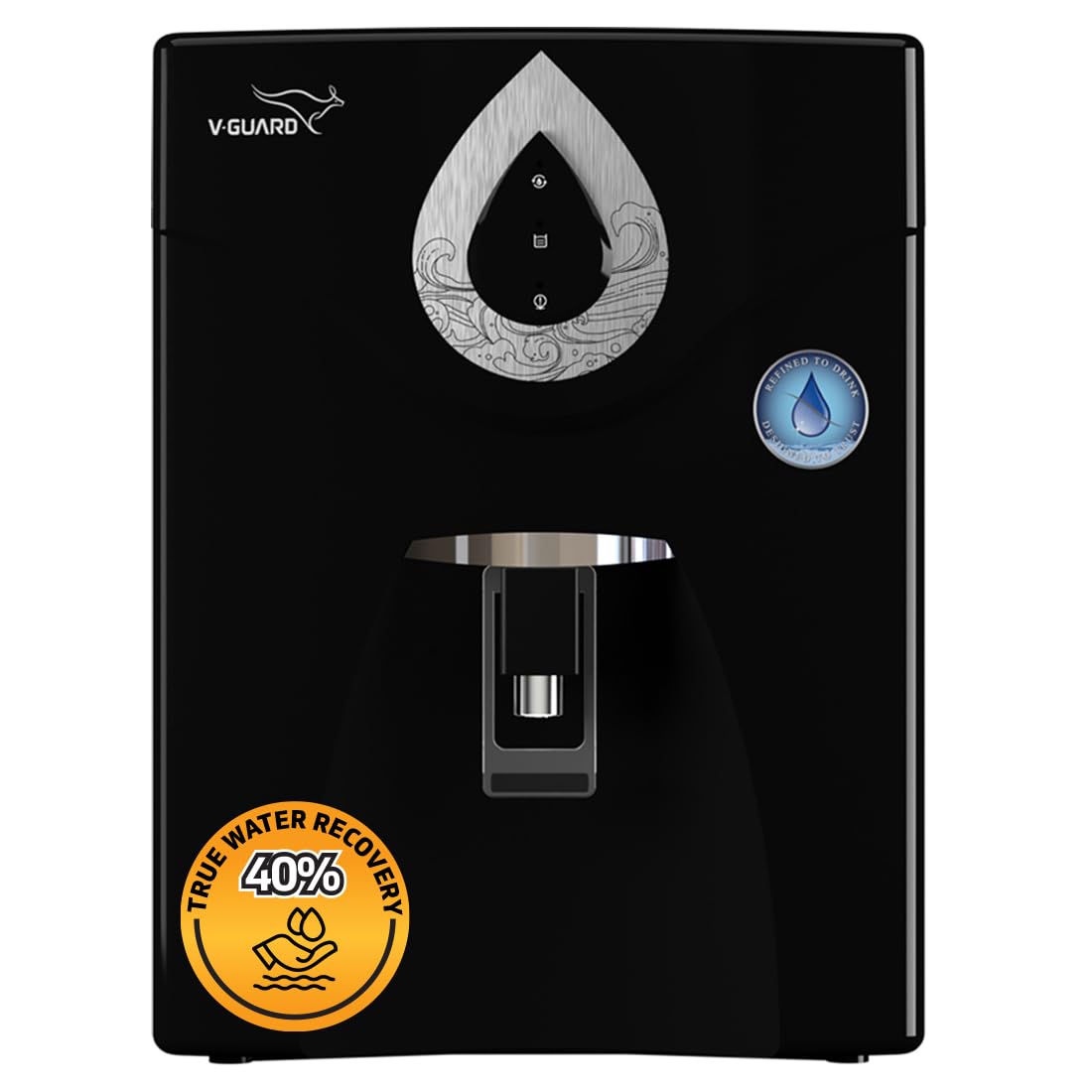 VGuard Zenora Ro Uf Water Purifier For Home | High Water Savings Of 60+ Glasses Daily | 1Year Unconditional Warranty With Proa