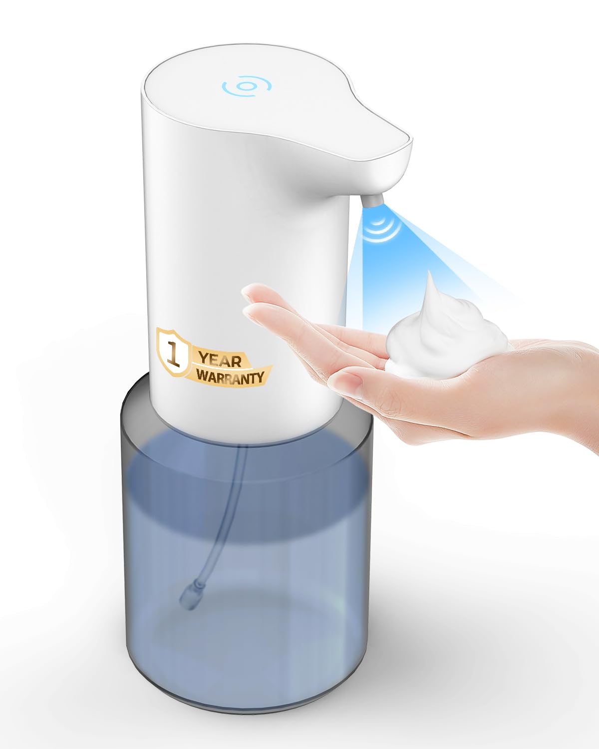 Yelogash Automatic Soap Dispenser, Sensor Hand Wash Dispenser With 3-Speed Adjustable Foaming Handwash Dispenser, 1200Mah Batter