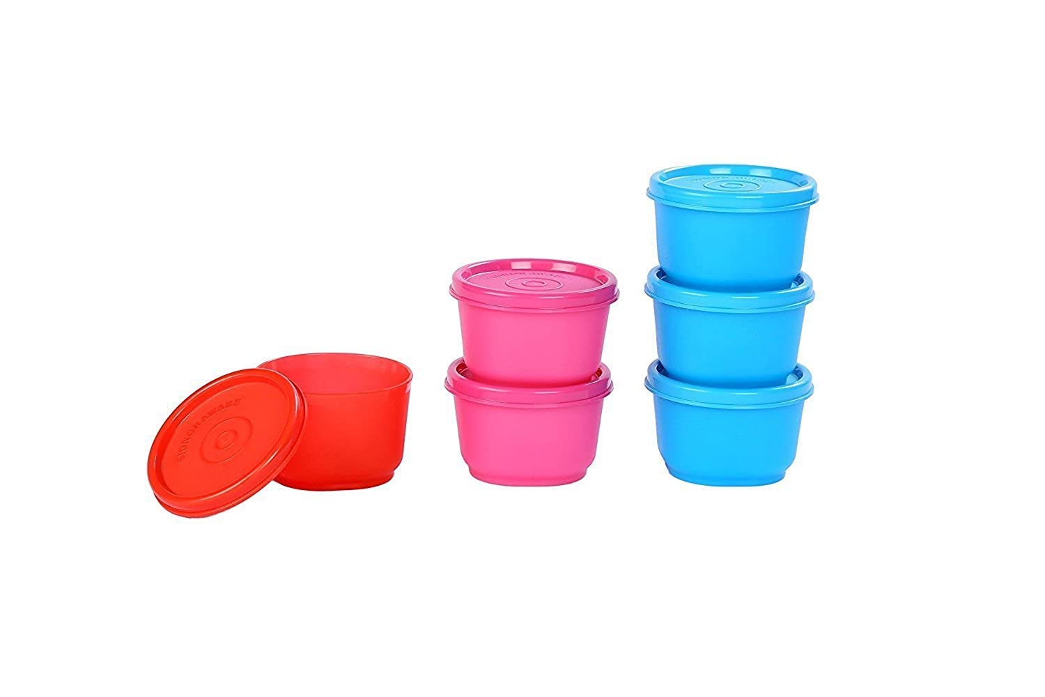 Signoraware Mini Fresh Container Set, 130Ml, Set Of 6, Multicolour