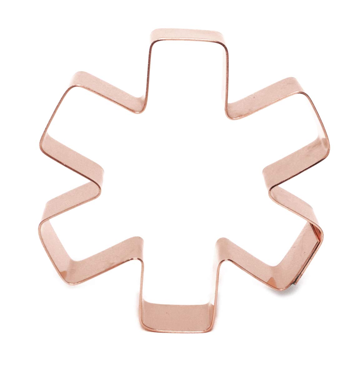 Small Star Of Life Symbol Copper Cookie Cutter
