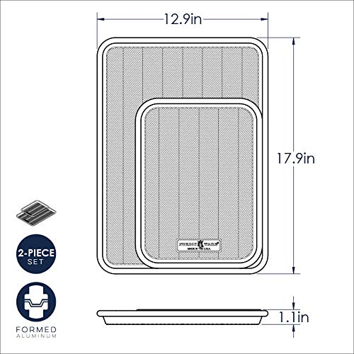 Nordic Ware Prism Baking Pan, Aluminum, 1 Pack, Natural, Model 45372AMZM