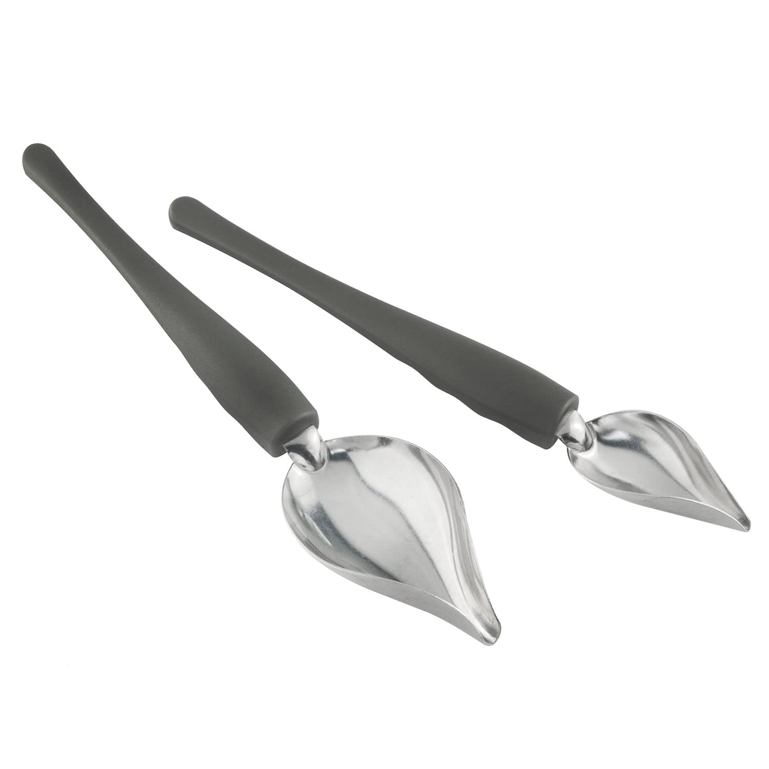 Zzlzx 2Pcs Stainless Steel Chef Culinary Drawing Spoons, Professional Small Precision Culinary Drawing Decorating Spoons Set For
