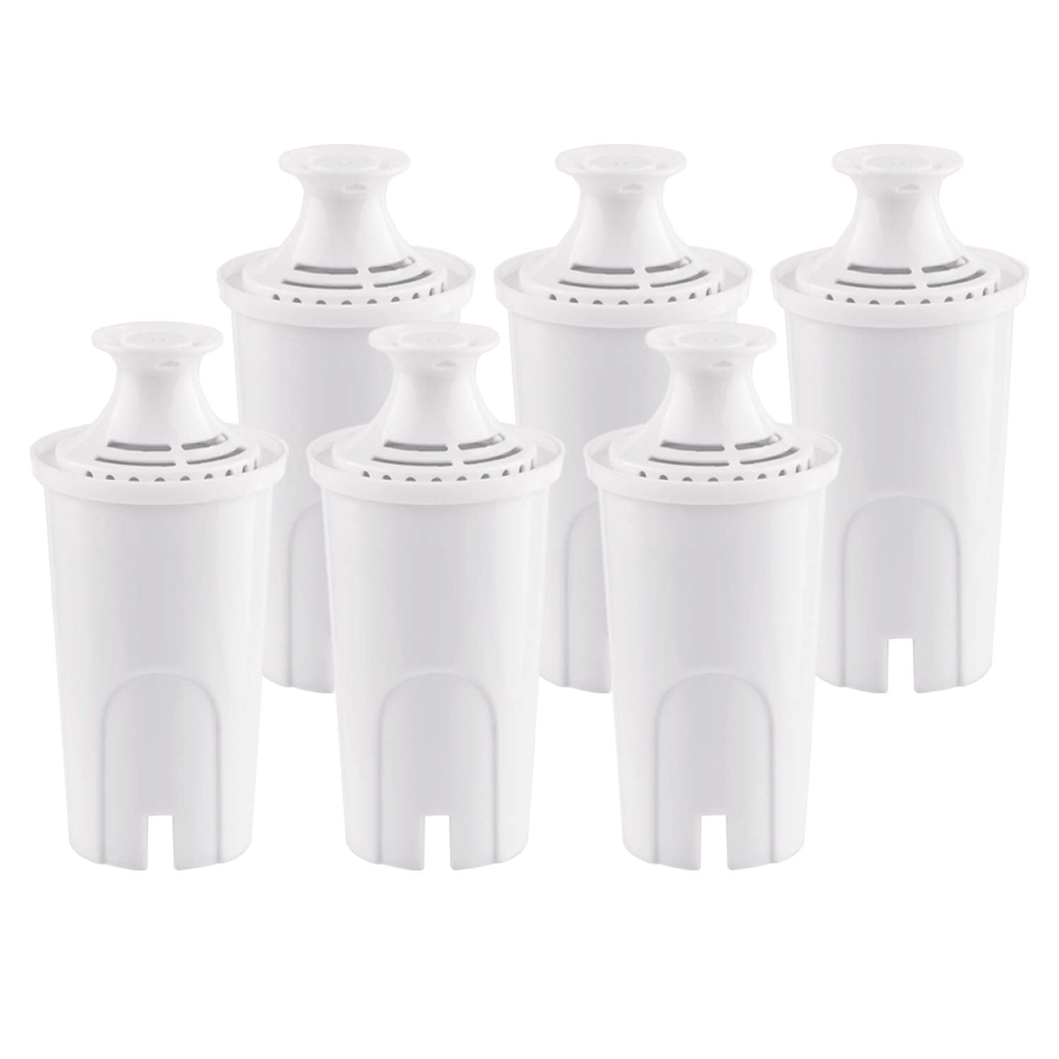 Water Filter Replacement For Brita Pitcher -6 Pack Filters Fits Brita Classic Ob03,35557,Mavea 107007,Standard Pitcher Everyday,