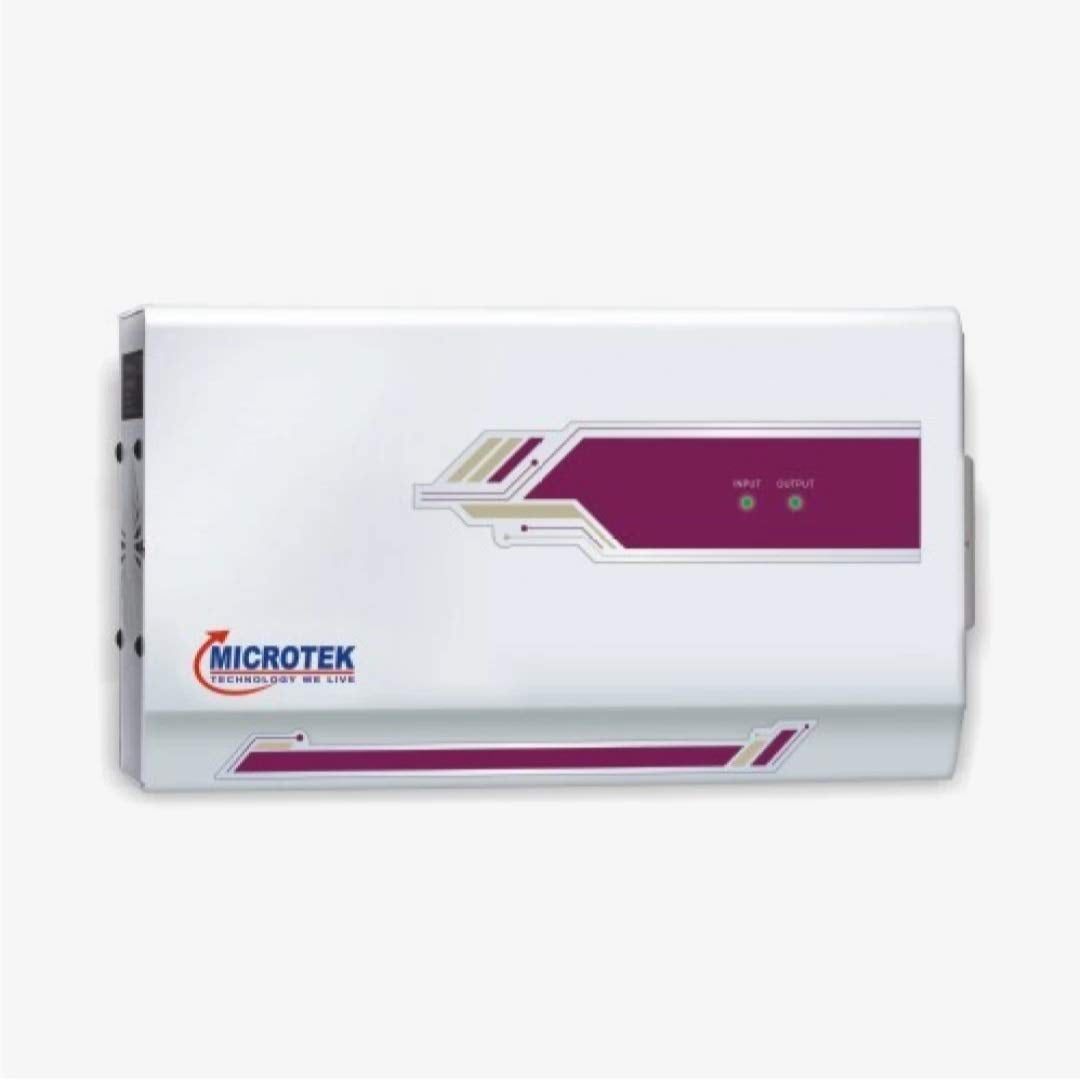 Microtek Pearl Em 5170+ Automatic Air Conditioners (A.C.) Voltage Stabilizer Upto 2.0 Ton Working Power 170V - 2705V (White) Wit