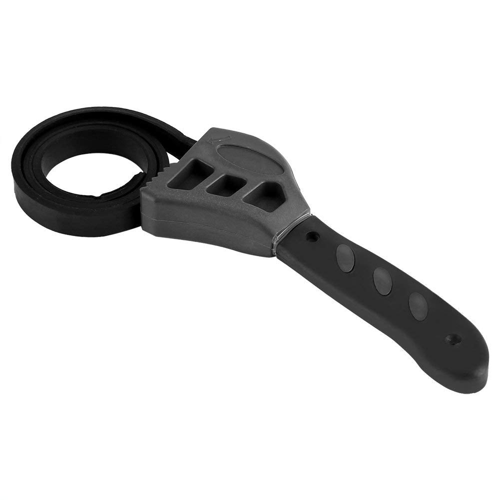 Pssopp Strap Wrench, Universal Jar Lid Opener 500Mm Heavy Duty Rubber Pipe Wrench For Home Kitchen