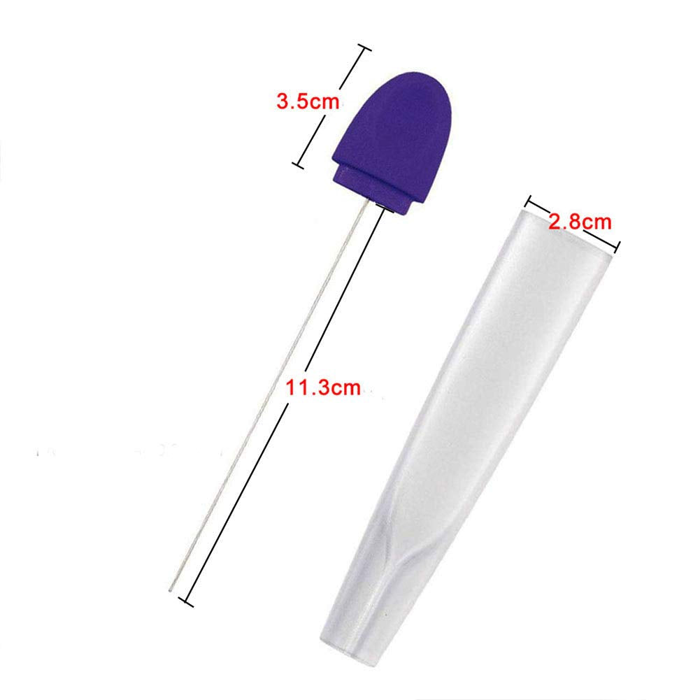 2 Pieces Stainless Steel Reusable Cake Testing Needles Probe Skewer Pin Needle For Kitchen Home Bakery Tools With Transparent Co