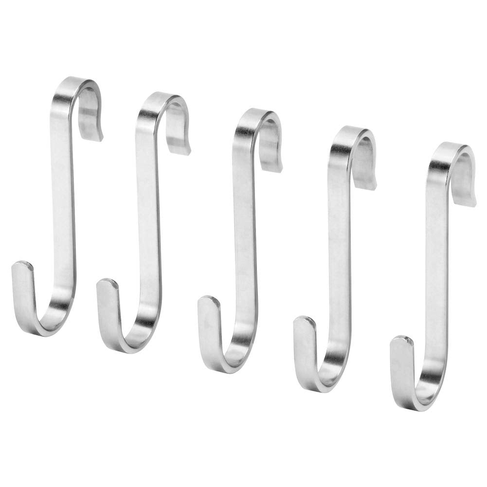 Kungsfors Stainless Steel SType Hook Organizer For Cupboards, Cabinets, Hangers, Kitchen, Bathroom