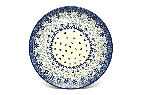 Polish Pottery Plate - 10 Dinner - Silver Lace