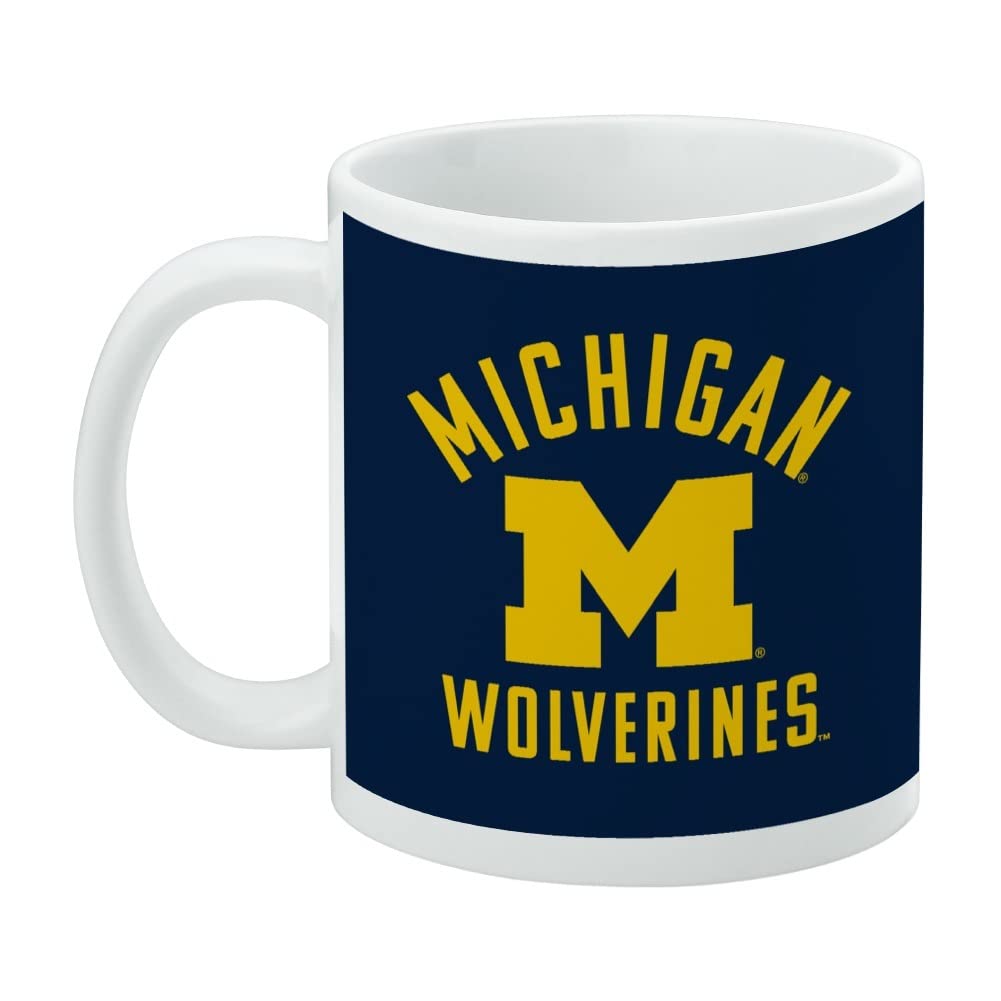 GRAPHICS & MORE University of Michigan Wolverines Logo Ceramic Coffee Mug, Novelty Gift Mugs for Coffee, Tea and Hot Drinks, 11o