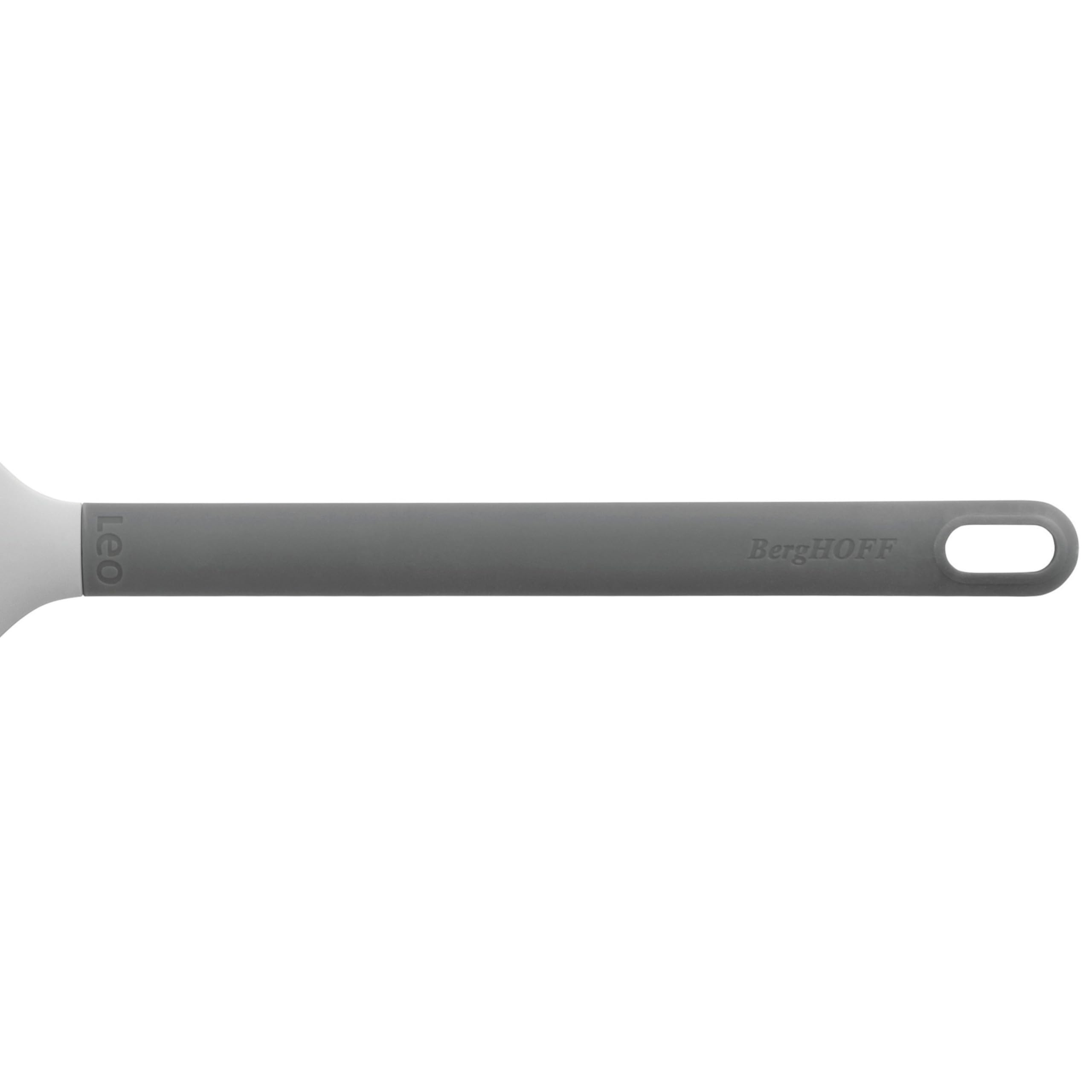 Berghoff Leo Heat-Resistant Non-Stick Silicone & Nylon Body Spatula 12.25'' Grey Hanging Ring Soft-Touch Handle Dishwasher Safe