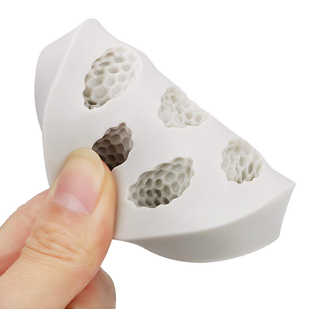 2Pcs Blueberry & Raspberry Silicone Fondant Molds, Mulberry Gum Paste Chocolate Candy Mold Cake Cupcake Decorating Tools