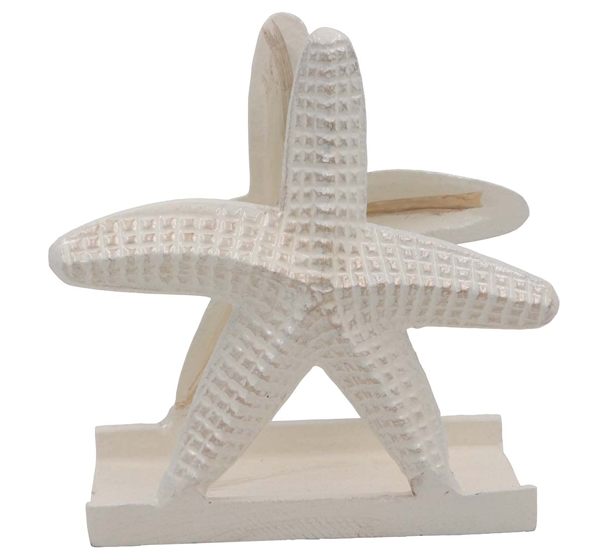 Thdc Nautical Napkin Holder, Lunch, Dinner, Nautical Collection Napkin Holder, Made Of Metal (Star Off-White)