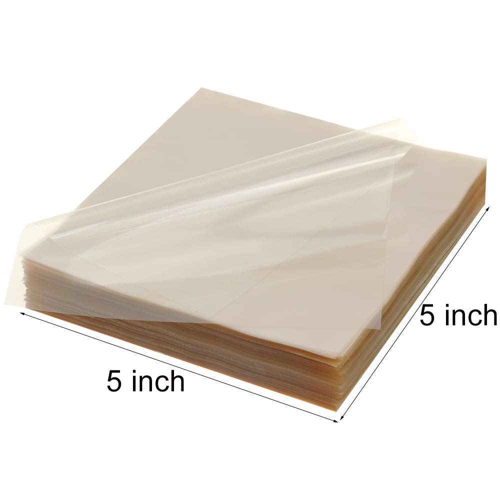 Juome 1000 Sheets Candy Wrappers Clear Cellophane Wrap Roll 5X5 Inches Candy Caramel And Chocolate Wrapper For Treats, Lollipop,