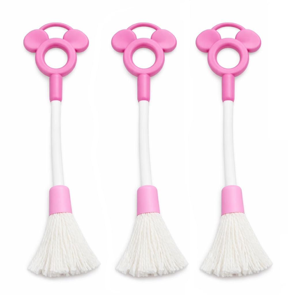 Oil Spreader Brush For Dosa & Tawa (Pack Of 3)  Multipurpose  7 Inch  Cute Handle Design  Cotton Bristles, Pastry, Baking & 