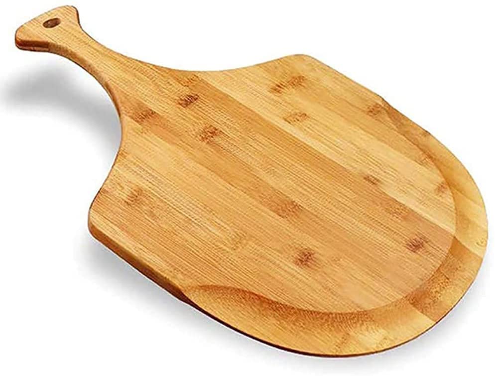 Bamboo Pizza Peel, Wood Serving Pan, Cheese And Charcuterie Boards, Pizza Board Pizza Paddle Cutting Board With Handle For Bakin