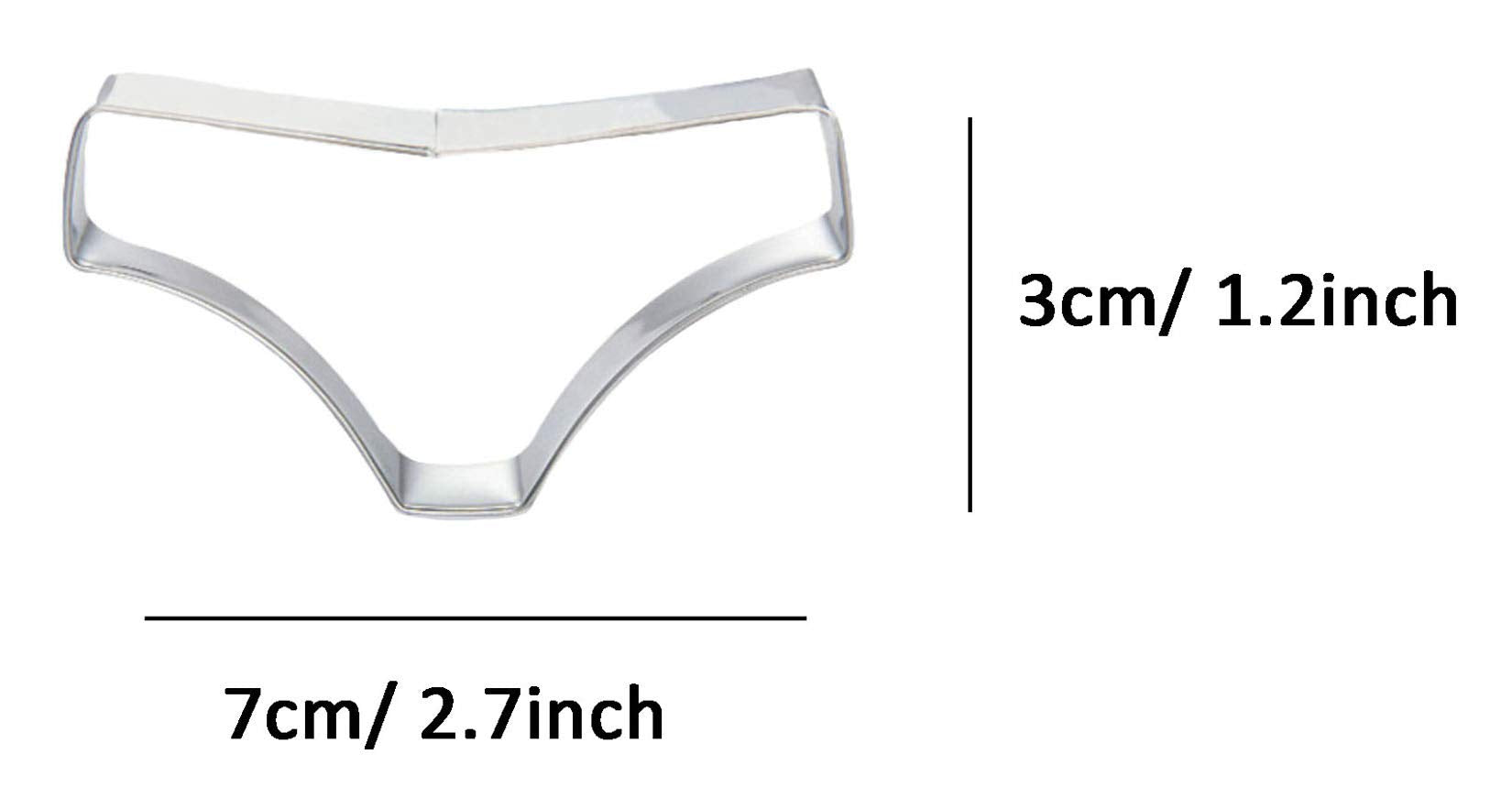 Wjsyshop Mini Women'S Briefs Panties Underpants Cookie Cutter Stainless Steel