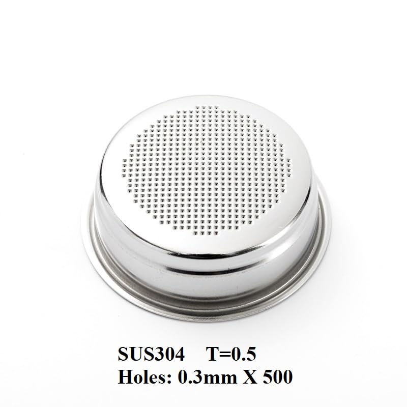 51Mm Non Pressurized Filter Basket, Single Cup Sieve For 51Mm Portafilter, 10 Grams Of Powder Capacity