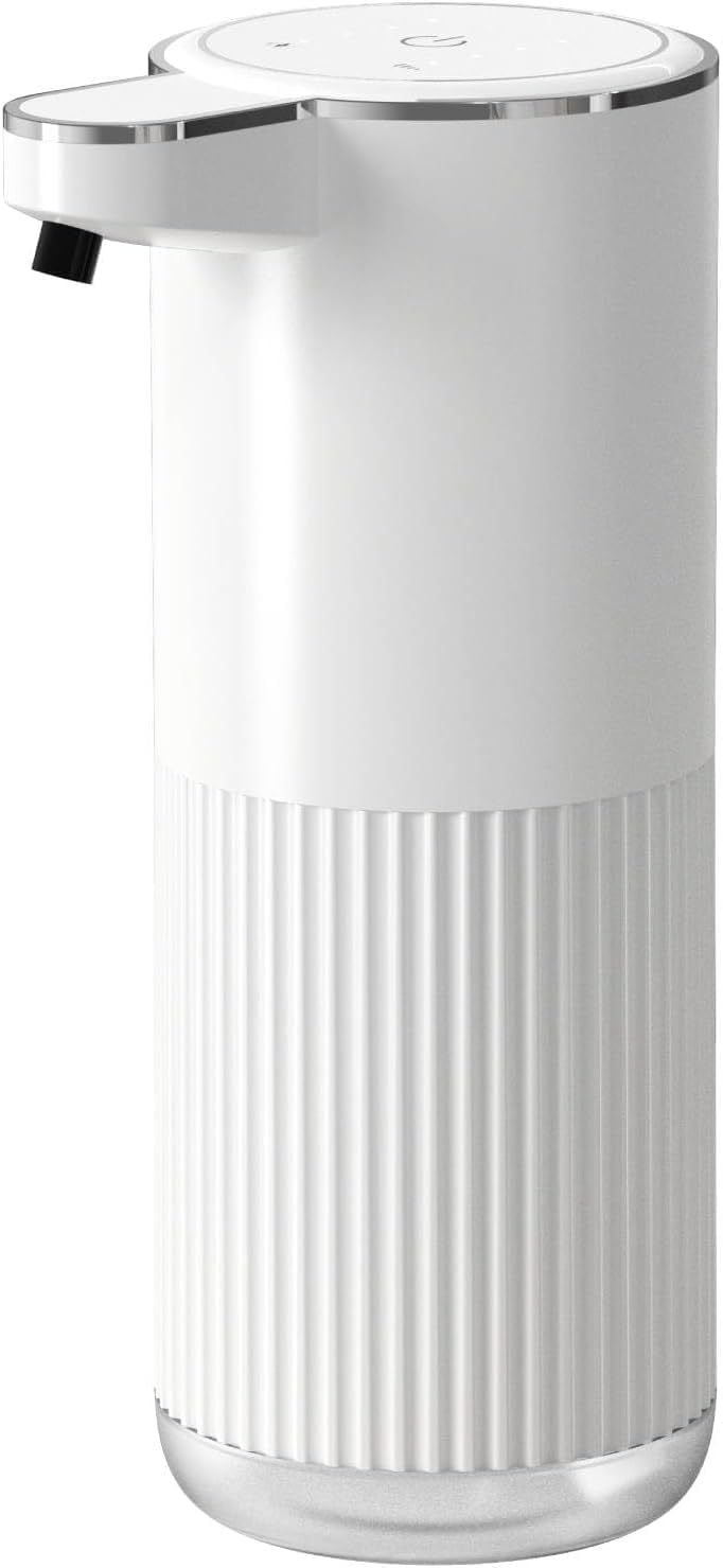 Automatic Soap Dispenser, Touchless Foaming Soap Dispenser Bathroom,Upgrade Hand & Dish Electric Soap Dispenser 4-Level Adjustab