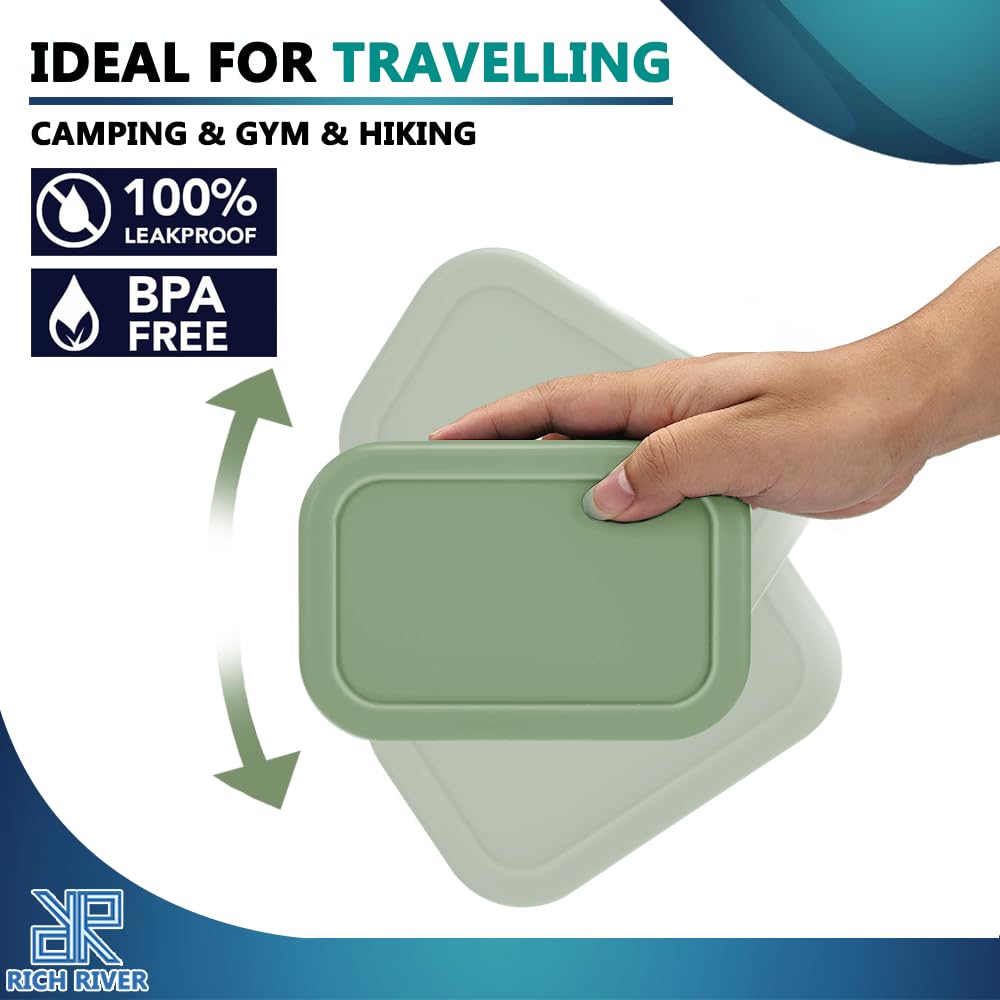 Enhanced Leak Proof Traveling Soap Holder With Lid, Shampoo Bar & Conditioner Bar Holder, Soap Container With Draining Layer, Po