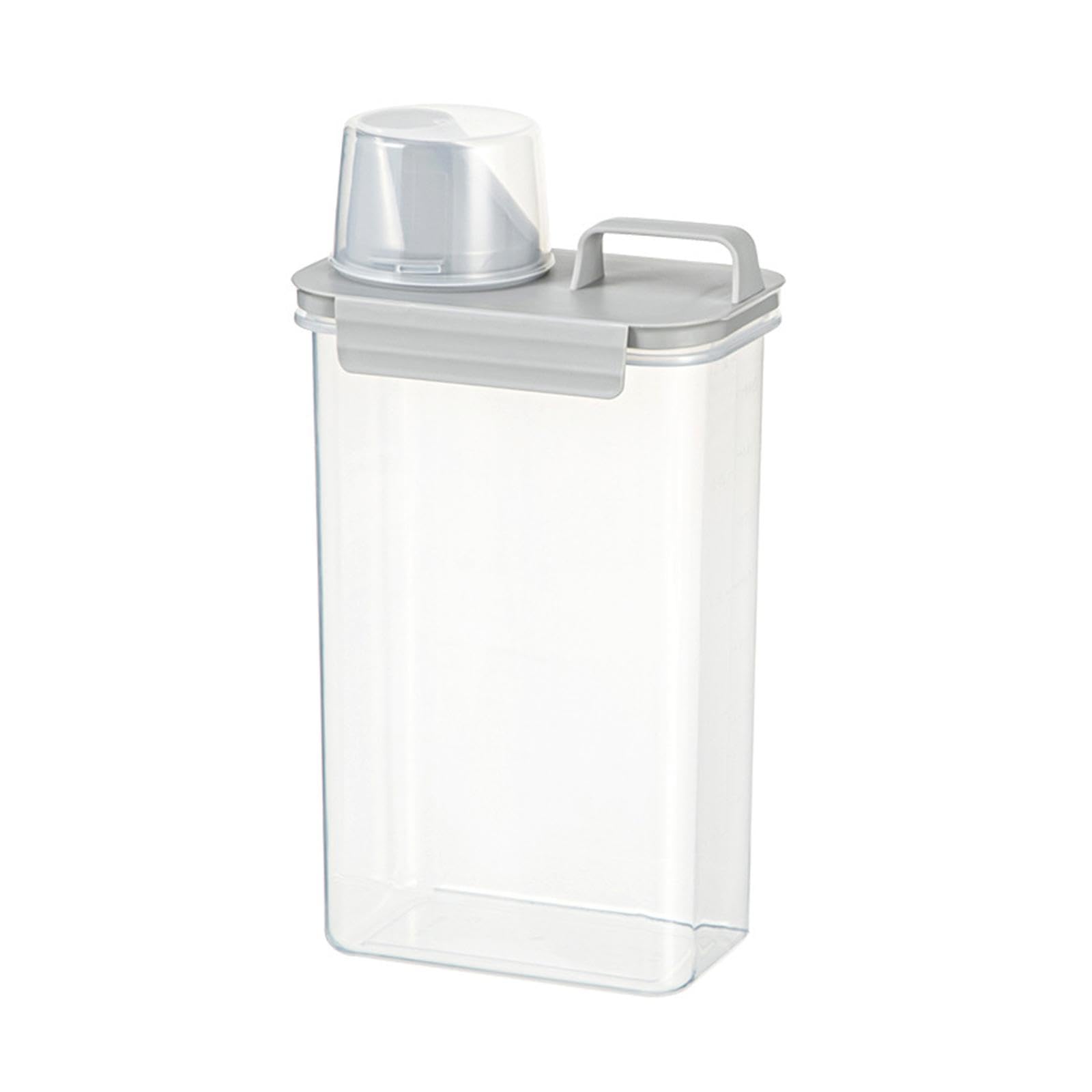 Calandis Food Storage Container Airtight Clear Storage Container For Cereal Nuts Rice Gray Cover  Food Storage Containers