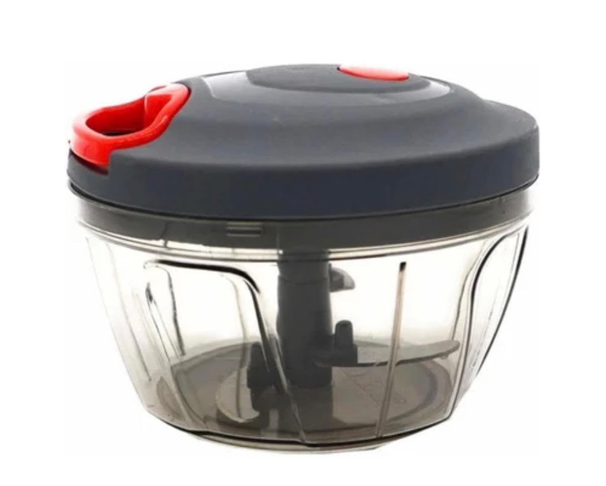 Vegetable Chopper With Pull Cord | MultiFunction Food Processor For Onion, Garlic, Fruits, Nuts & Vegetables | Compact HandPow