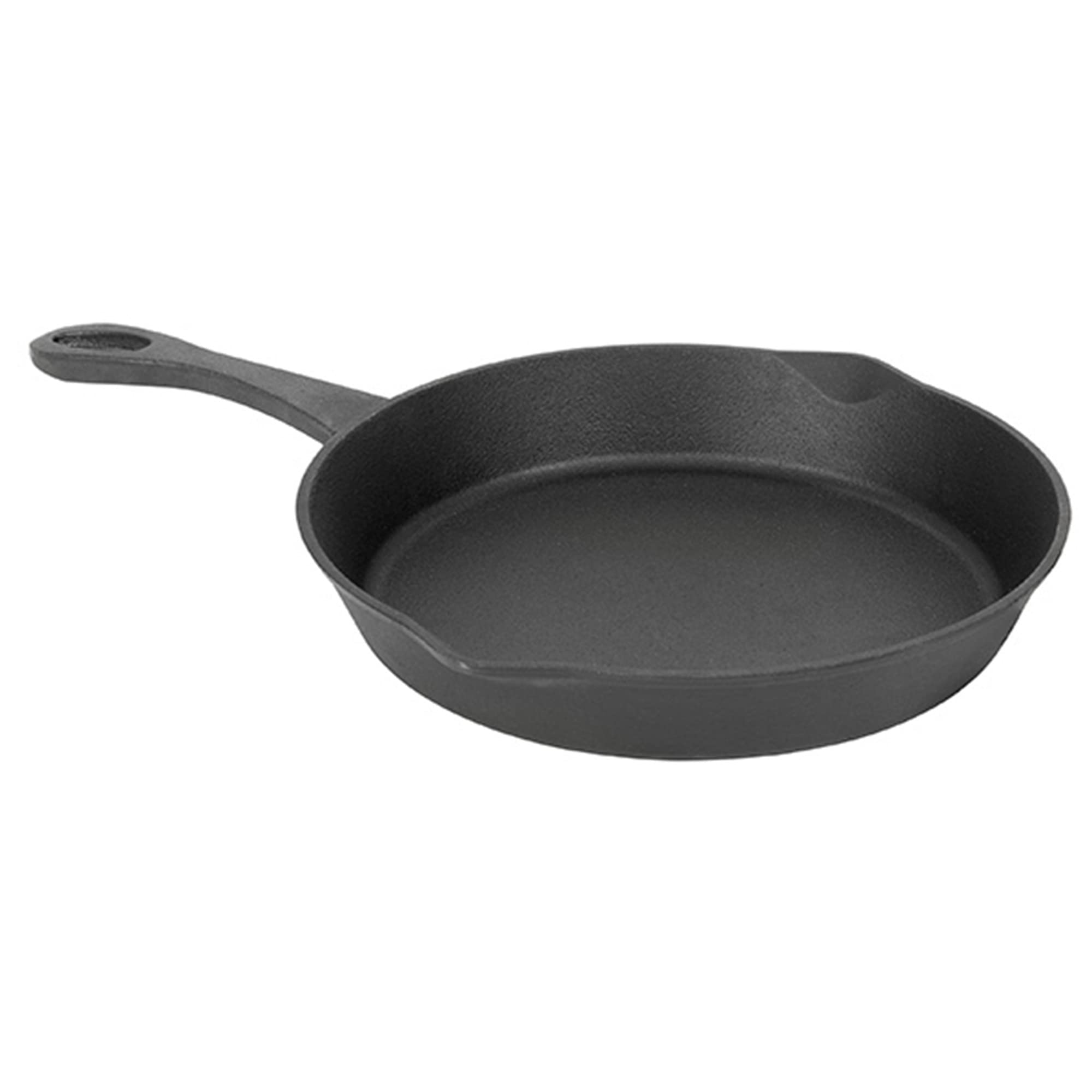 Bayou Classic 7431 10-in Cast Iron Skillet Features Pour Spouts Perfect For Searing and Braising Pan Frying and Saut  ing