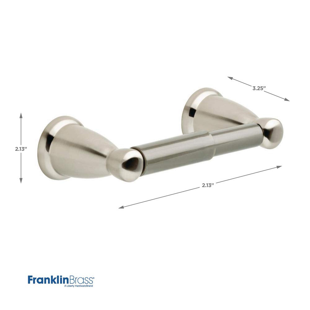 Franklin Brass Kinla (3-Pack) Bathroom Set Satin Nickel 24 Towel Bar Rack, Toilet Paper Holder, Hand Towel Holder | Bathroom A