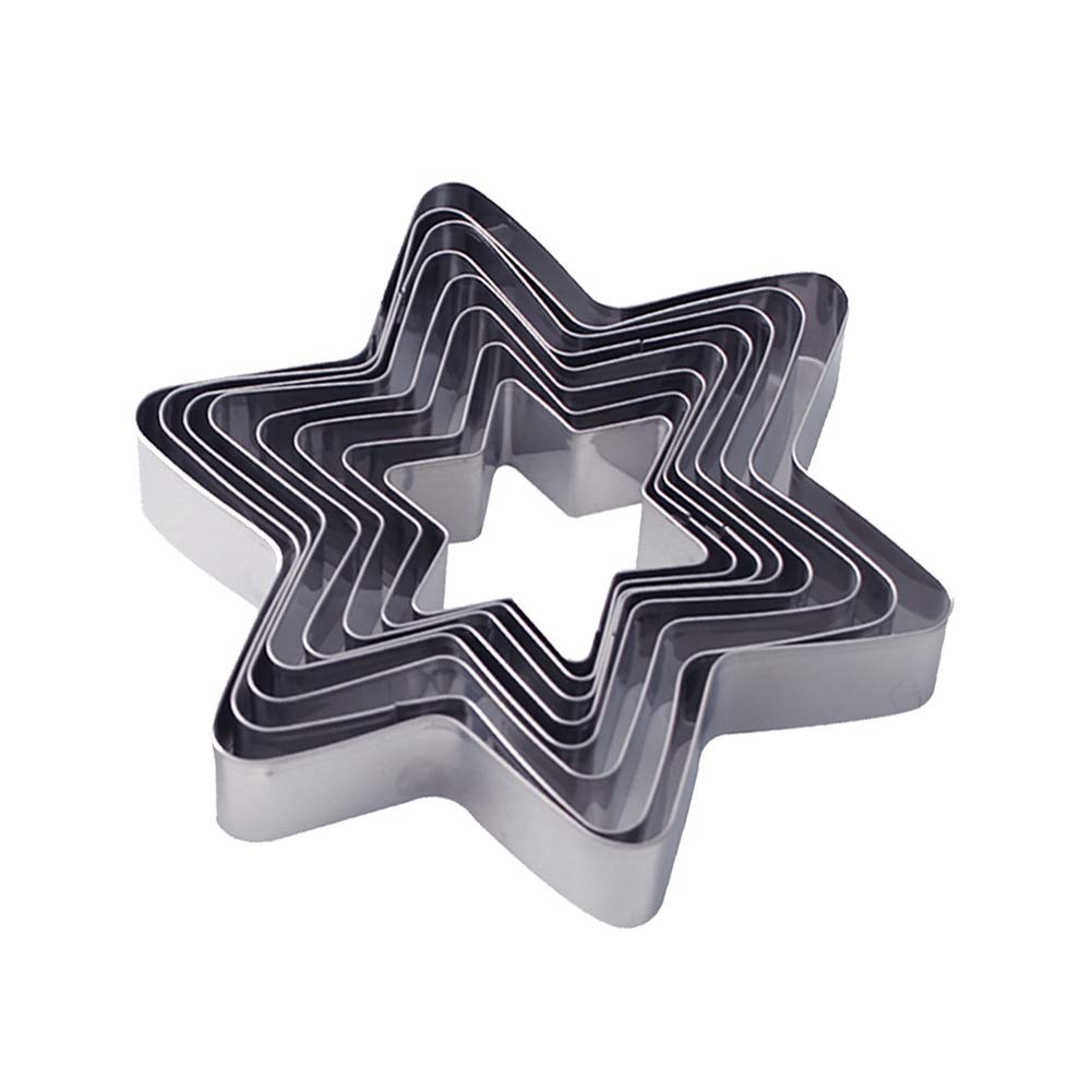 Star Cookie Cutter Set, Stainless Steel Biscuit Cutters (Star 10Pcs)
