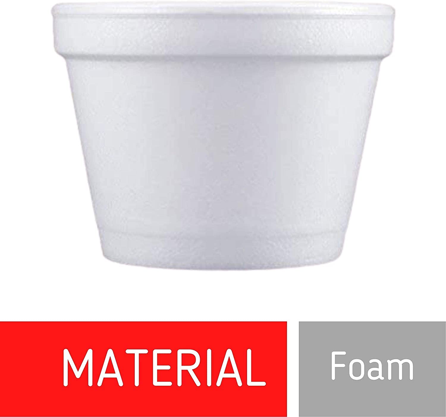 Mr. Miracle 4 Ounce Foam Bowl With Lid For Hot And Cold Foods. Pack Of 100 Sets. Disposable Soup Container With Vented Lid. Grea