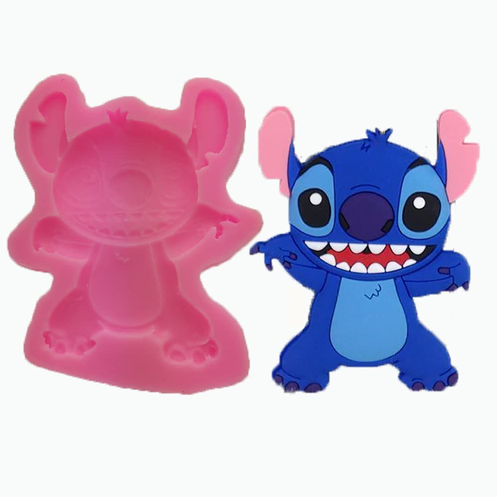 Guratapa Lilo And Stitch Silicone Molds For Diy Fondant Candy Making Chocolate Mold Desserts Ice Cube Gum Clay Biscuit Plaster R