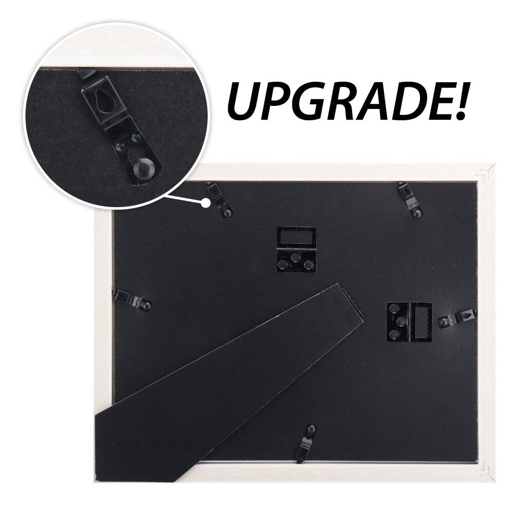 Memory Island 8.5x11 Document frames,Real Glass Fronts, 4 Pack Certificate Frames for Wall Or Tabletop Display,Diploma Frames Fo