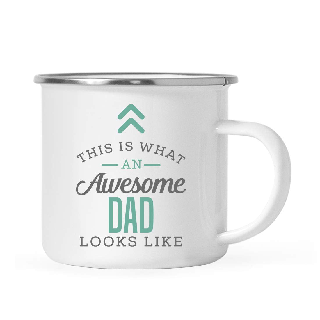 Andaz Press 11Oz. Stainless Steel Campfire Coffee Mug Gift, This Is What An Awesome Dad Looks Like, 1-Pack, Birthday Gift Ideas