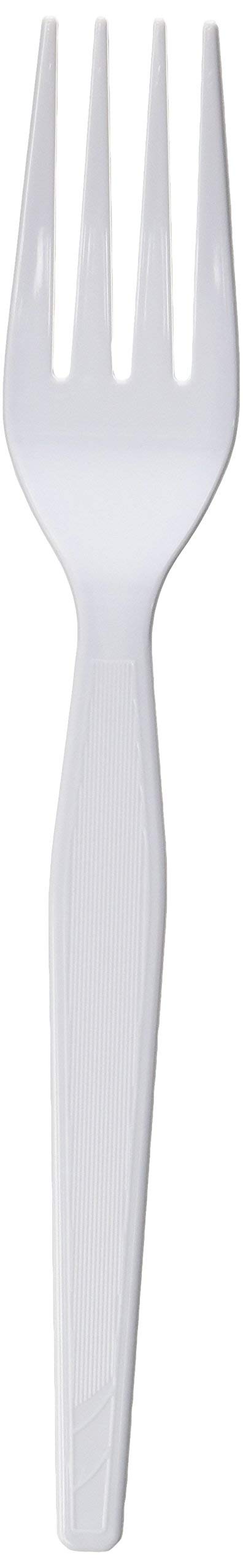Dixie Plastic Tableware, Heavyweight Forks, White, 100/Box, Sold As 1 Box